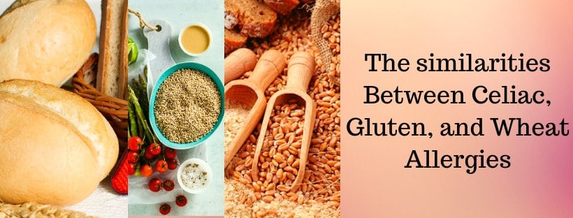 The similarities Between Celiac, Gluten, and Wheat Allergies