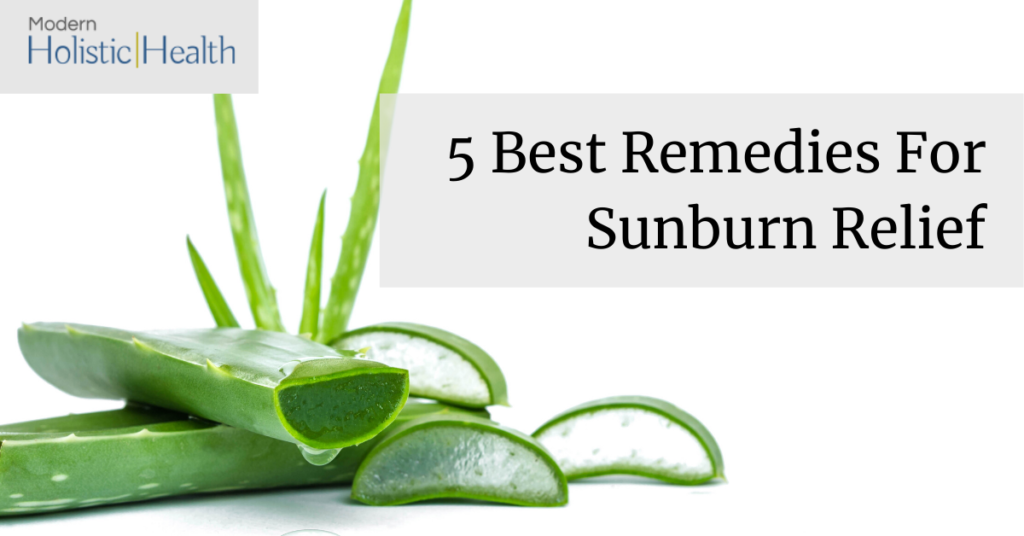 natural remedies for sunburn relief